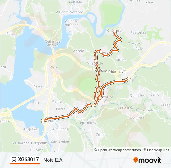 XG63017 Bus Line Map