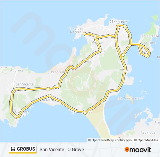 GROBUS bus Mapa de línia