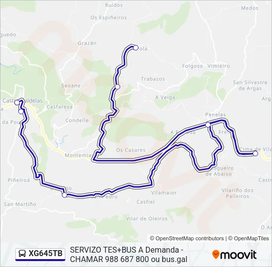 XG645TB Bus Line Map