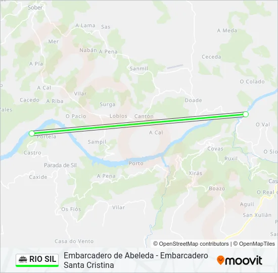 RIO SIL Ferry Line Map