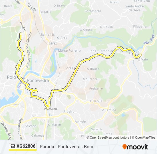 XG62806 bus Line Map