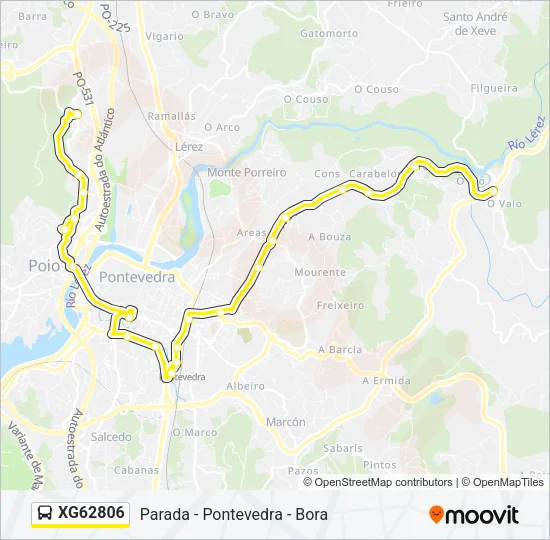XG62806 Bus Line Map