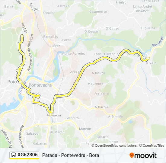 XG62806 Bus Line Map