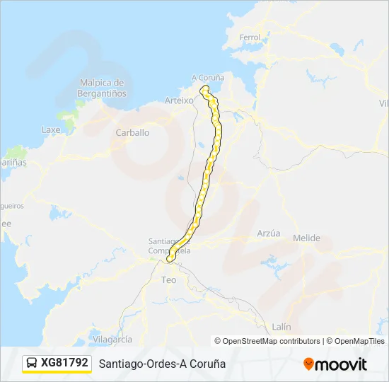 XG81792 Bus Line Map