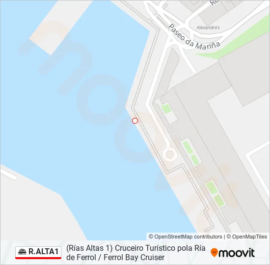 R.ALTA1 Ferry Line Map