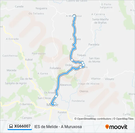 XG66007 Bus Line Map