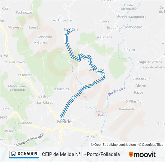 XG66009 Bus Line Map
