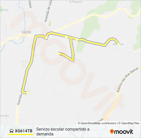 XG614TB Bus Line Map