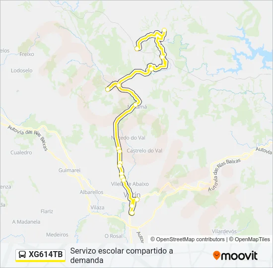 XG614TB Bus Line Map
