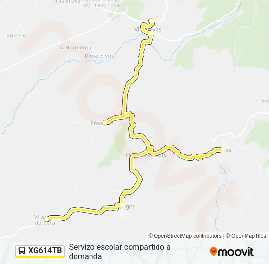 XG614TB Bus Line Map