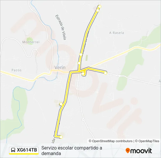 XG614TB Bus Line Map