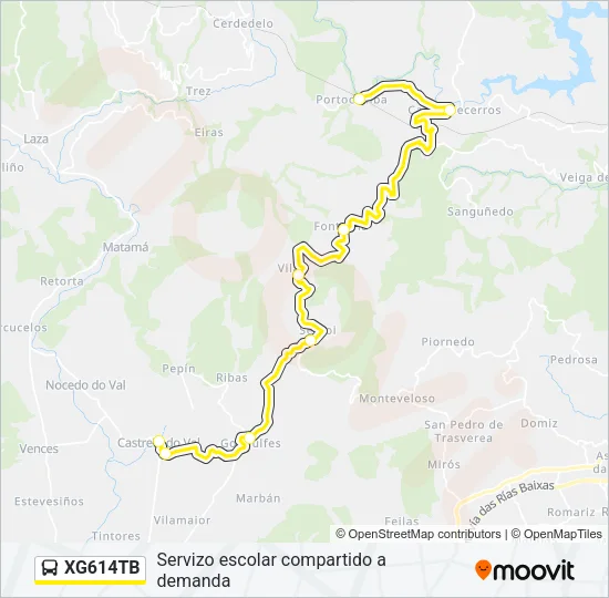 XG614TB Bus Line Map