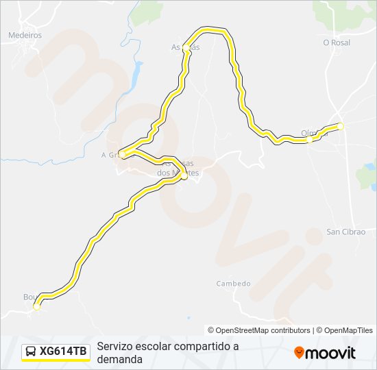 XG614TB bus Line Map