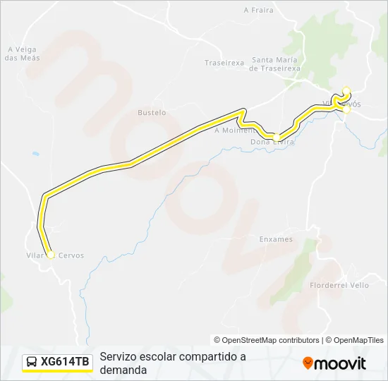 XG614TB Bus Line Map