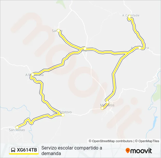 XG614TB Bus Line Map