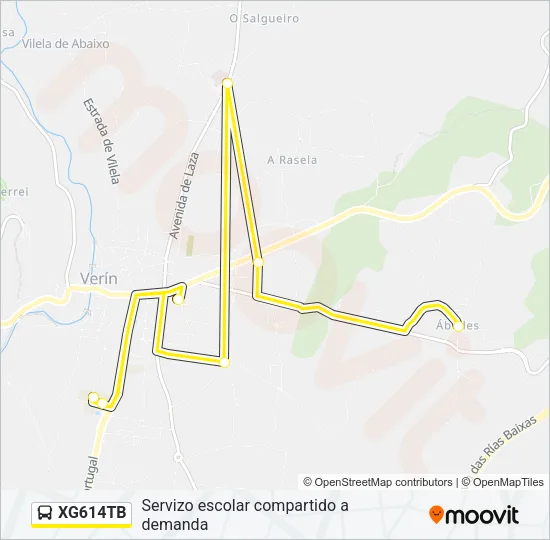 XG614TB Bus Line Map