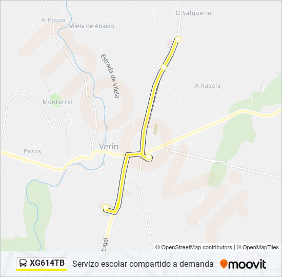 XG614TB bus Line Map