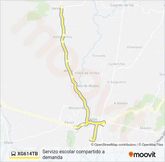 XG614TB Bus Line Map