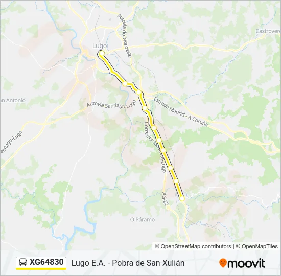 XG64830 Bus Line Map