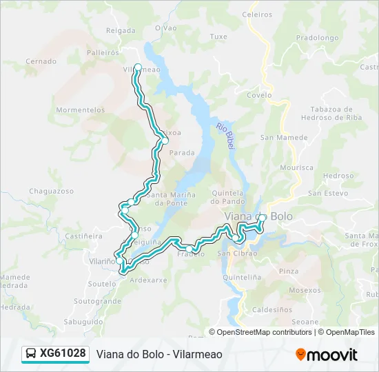 XG61028 Bus Line Map