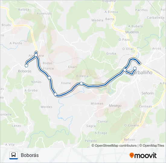 XG60001/6 Bus Line Map