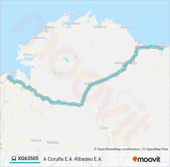 XG63505 Bus Line Map