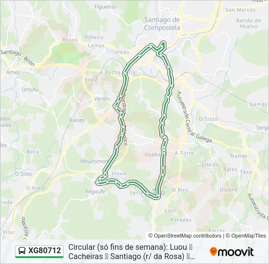 XG80712 Bus Line Map