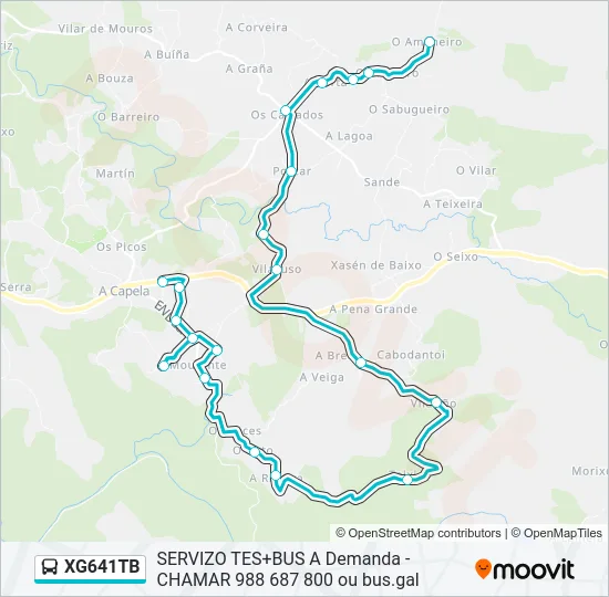 XG641TB Bus Line Map