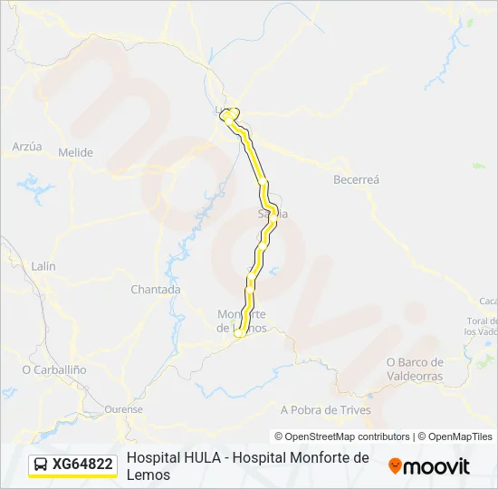XG64822 Bus Line Map