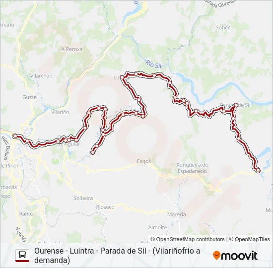 XG60554-56 Bus Line Map