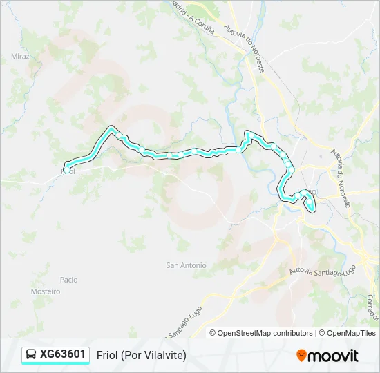 XG63601 Bus Line Map