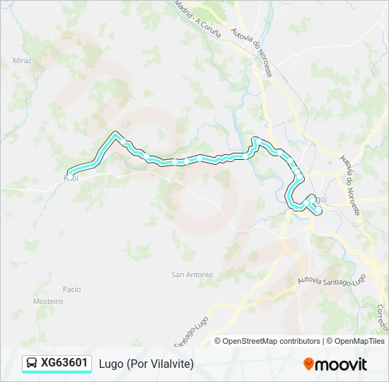 XG63601 Bus Line Map
