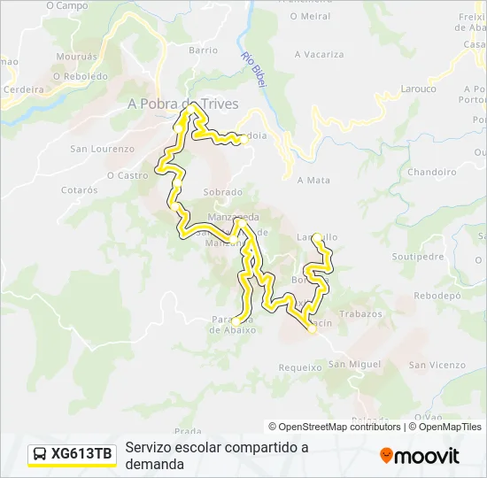 XG613TB Bus Line Map