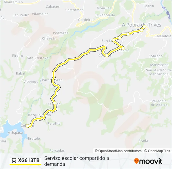 XG613TB Bus Line Map