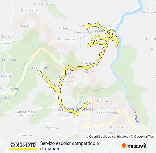 XG613TB Bus Line Map