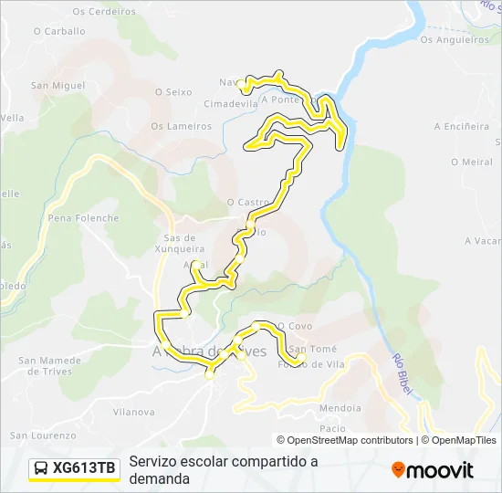 XG613TB Bus Line Map