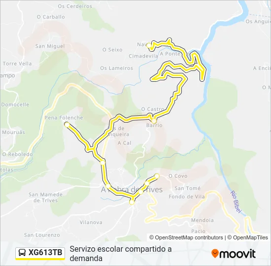 XG613TB Bus Line Map