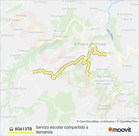 XG613TB Bus Line Map