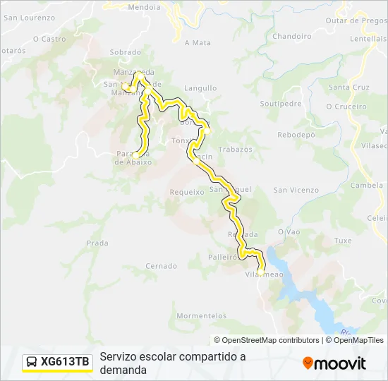 XG613TB Bus Line Map