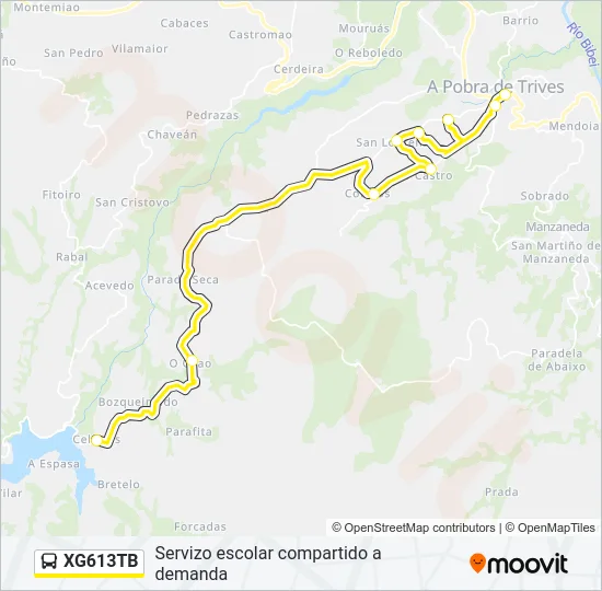 XG613TB Bus Line Map