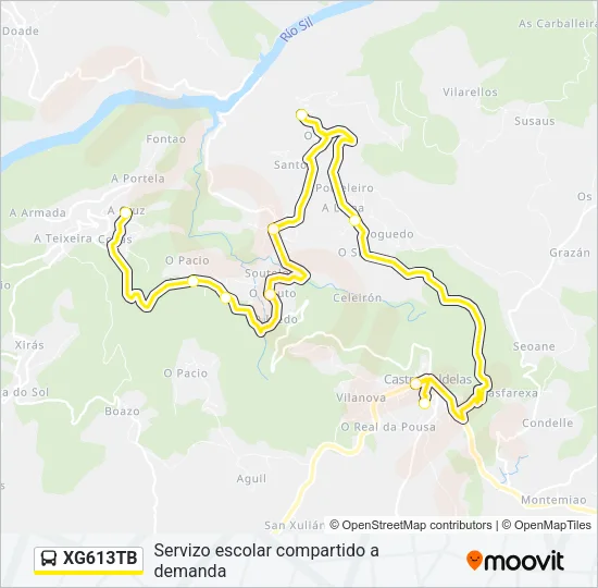XG613TB Bus Line Map