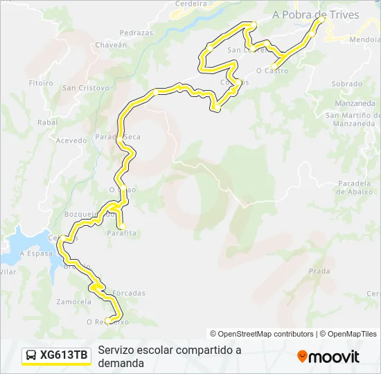 XG613TB Bus Line Map