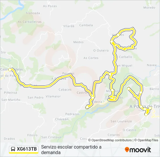 XG613TB Bus Line Map