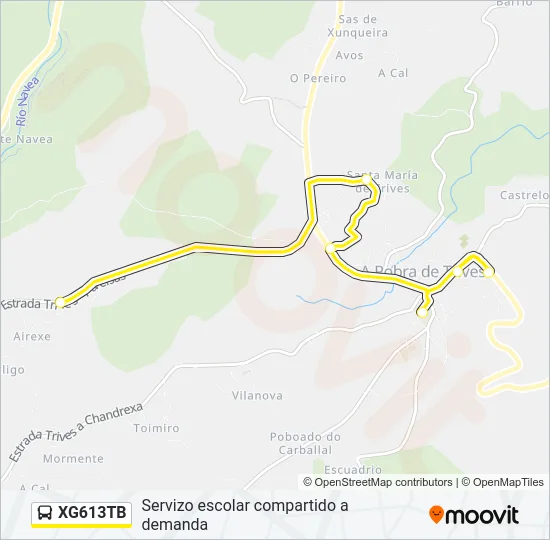 XG613TB Bus Line Map