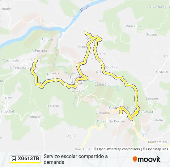 XG613TB Bus Line Map