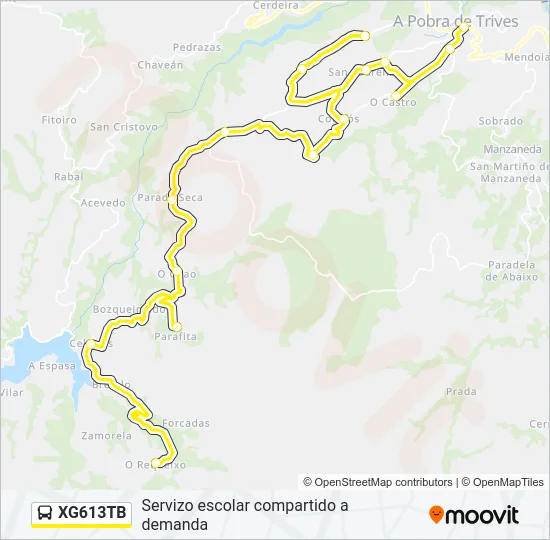 XG613TB Bus Line Map