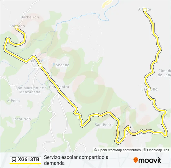 XG613TB Bus Line Map