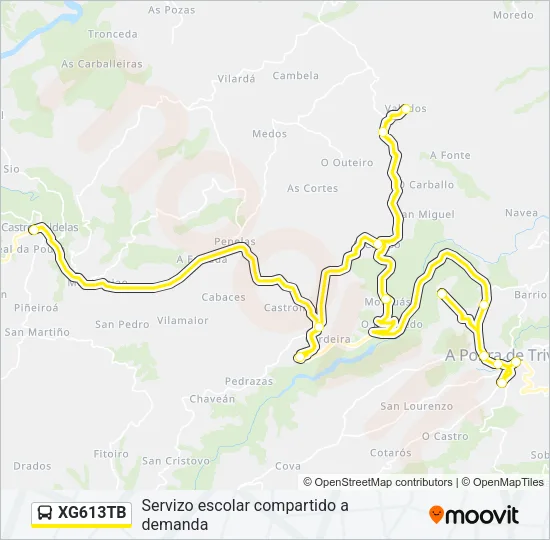 XG613TB Bus Line Map