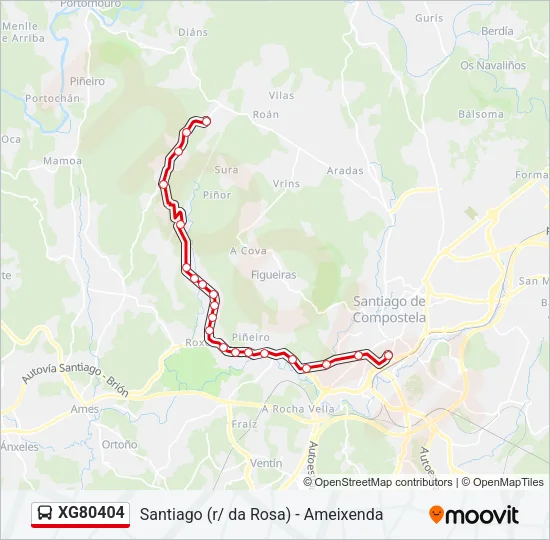 XG80404 Bus Line Map