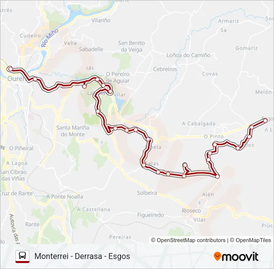 XG60527/28 Bus Line Map